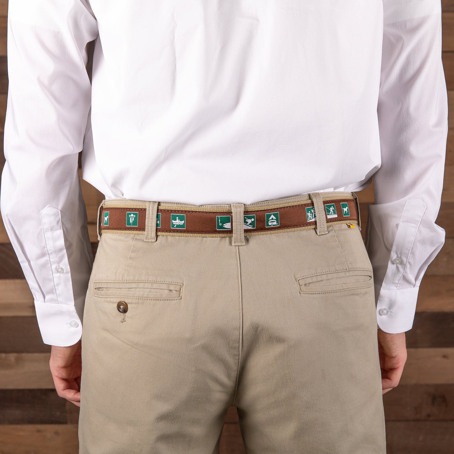 Leather Tab and Ribbon Belt - Parks & Rec