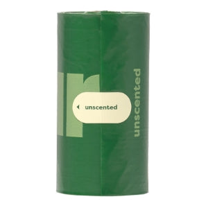 Poop Bag Dispenser w/ 15 Unscented Bags