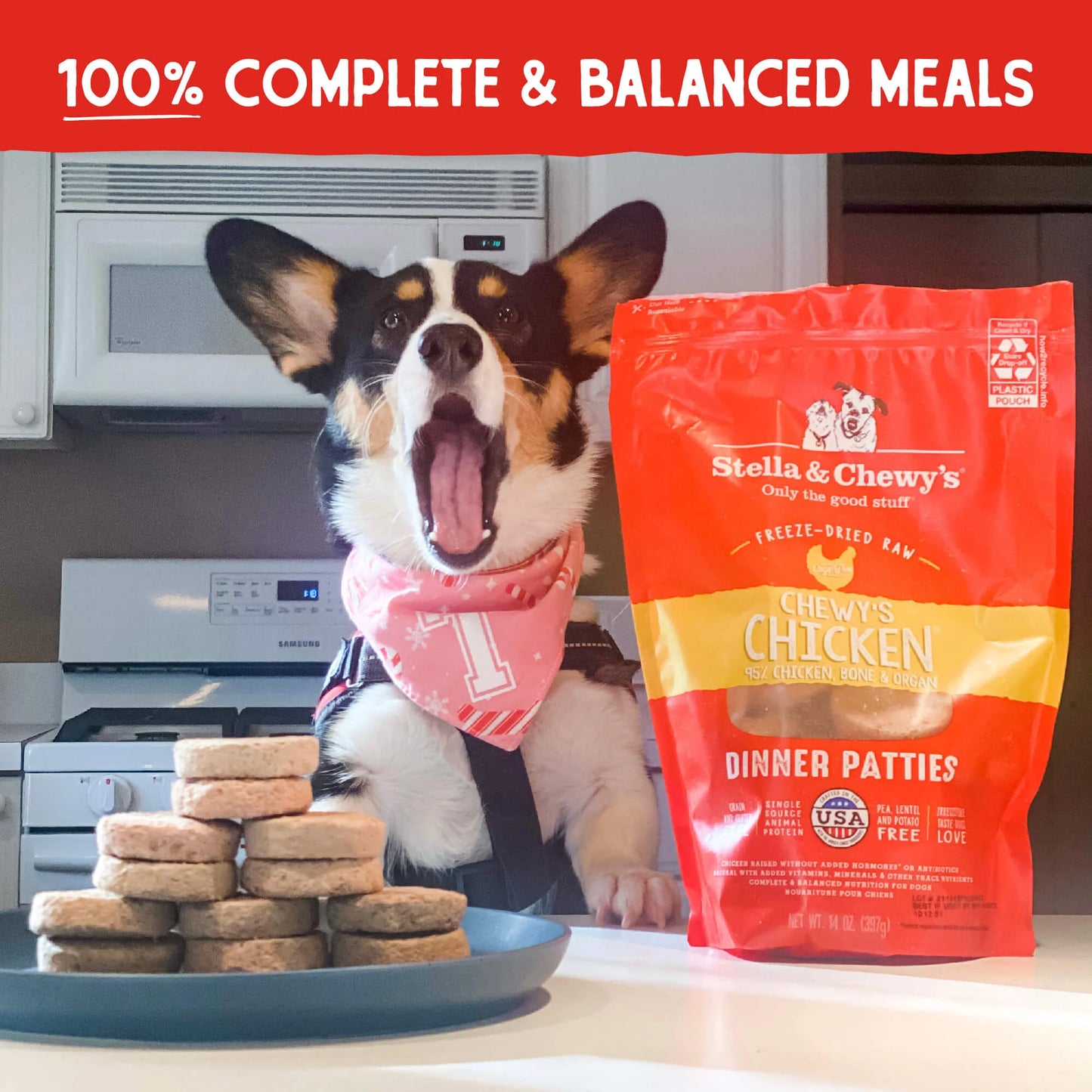 Stella & Cheweys Dehydrated Dog Food - Chicken Dinner