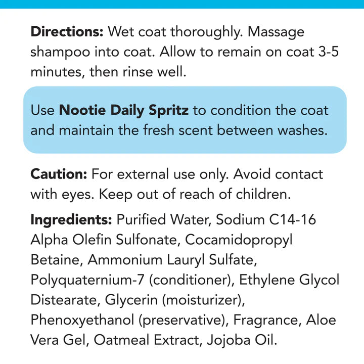 Pet Shampoo - 16oz - Sweet Pea & Vanilla Scent