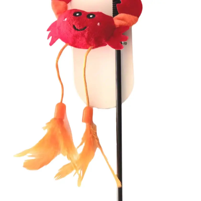 Cat Teaser Wand - Crab