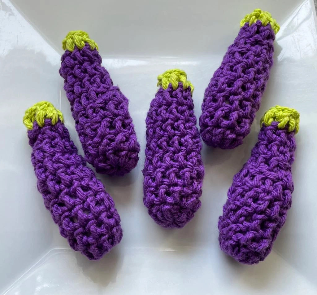 Eggplant Catnip Toy