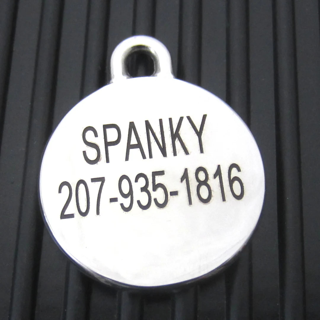 Hand-Made Stainless Steel Pet ID Tag - Squirrel - Small