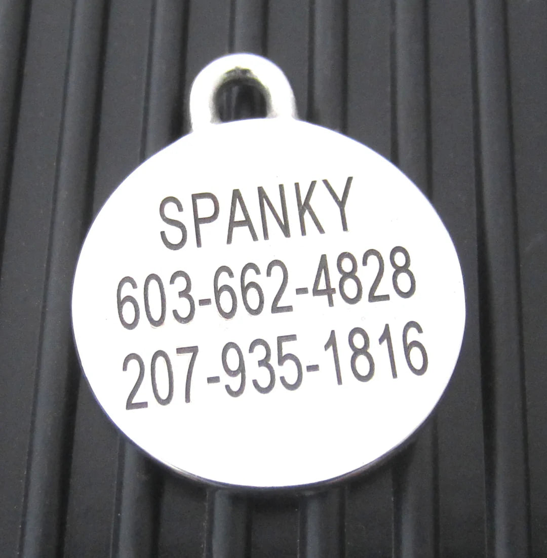 Hand-Made Stainless Steel Pet ID Tag - Squirrel - Small
