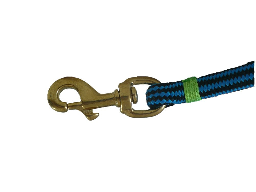 6ft Nautical Rope Dog Leash – Blue & Black