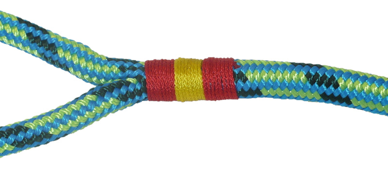 6ft Nautical Rope Dog Leash – Blue & Green