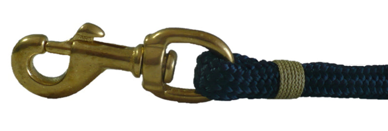 6ft Nautical Rope Dog Leash – Navy Blue