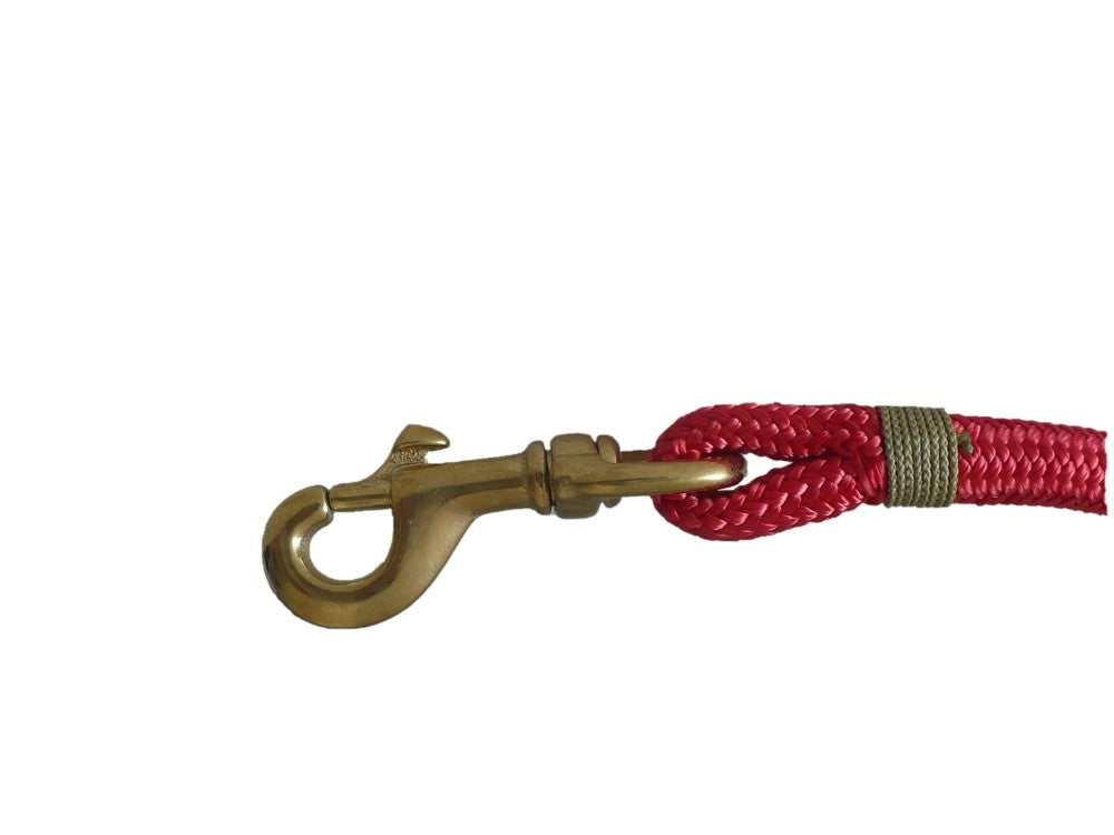 6ft Nautical Rope Dog Leash – Red