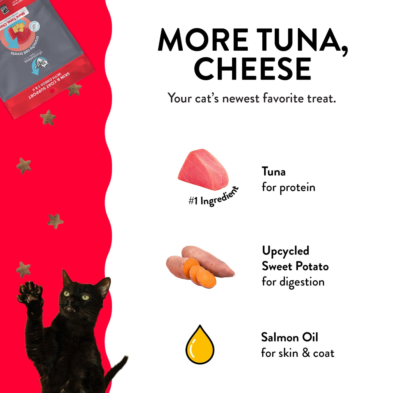 More Tuna, Cheese Cat Treats - 2.5oz