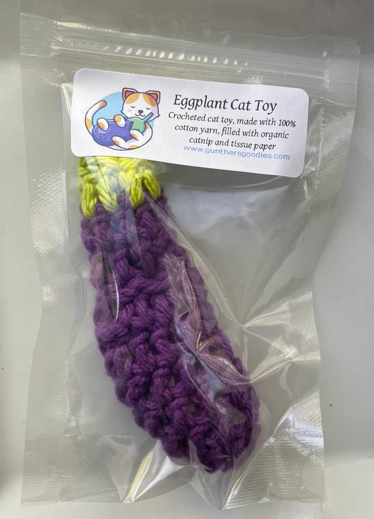 Eggplant Catnip Toy
