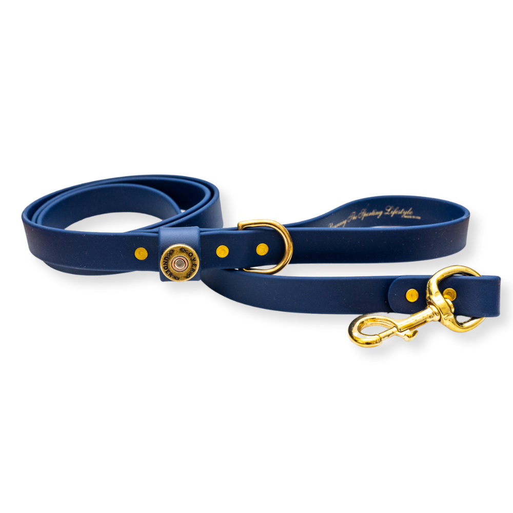 1" x 5ft Mudproof Dog Leash - Navy Blue