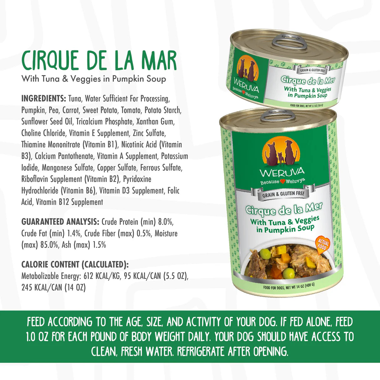 Weruva Wet Dog Food - Cirque de la Mer - 14oz
