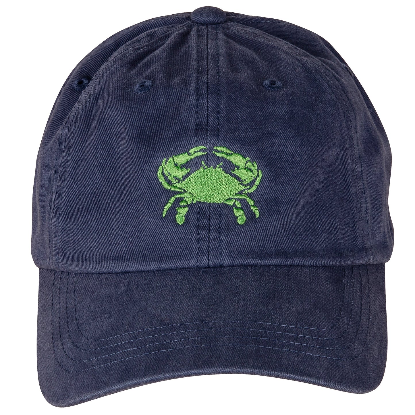 Baseball Hat – Green Crab on Navy