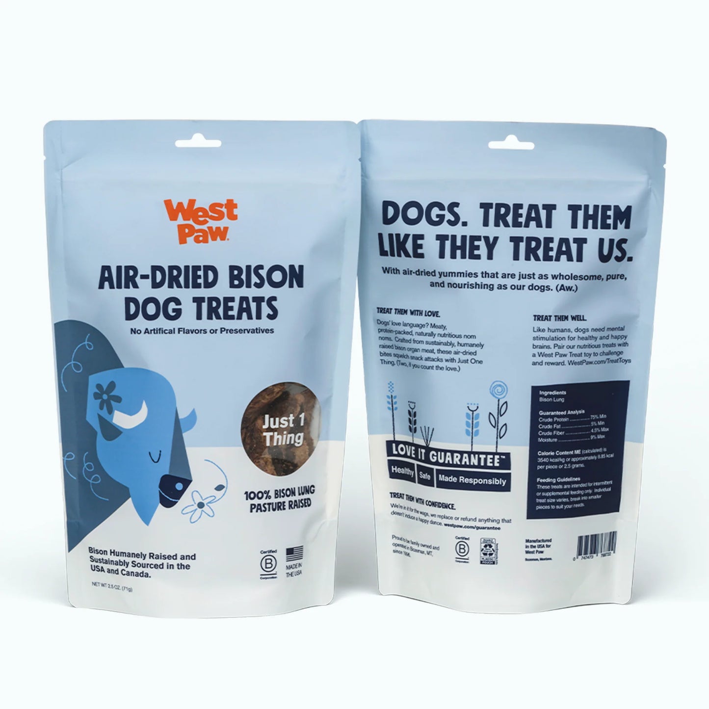 Air Dried Bison Lung - 2.0oz