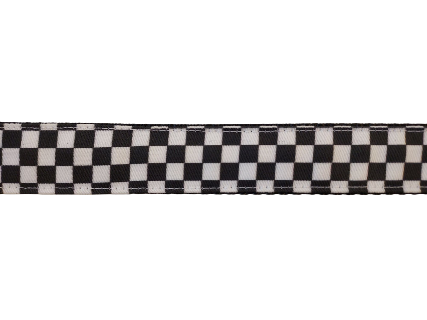 Ribbon Dog Collar – Checkerboard