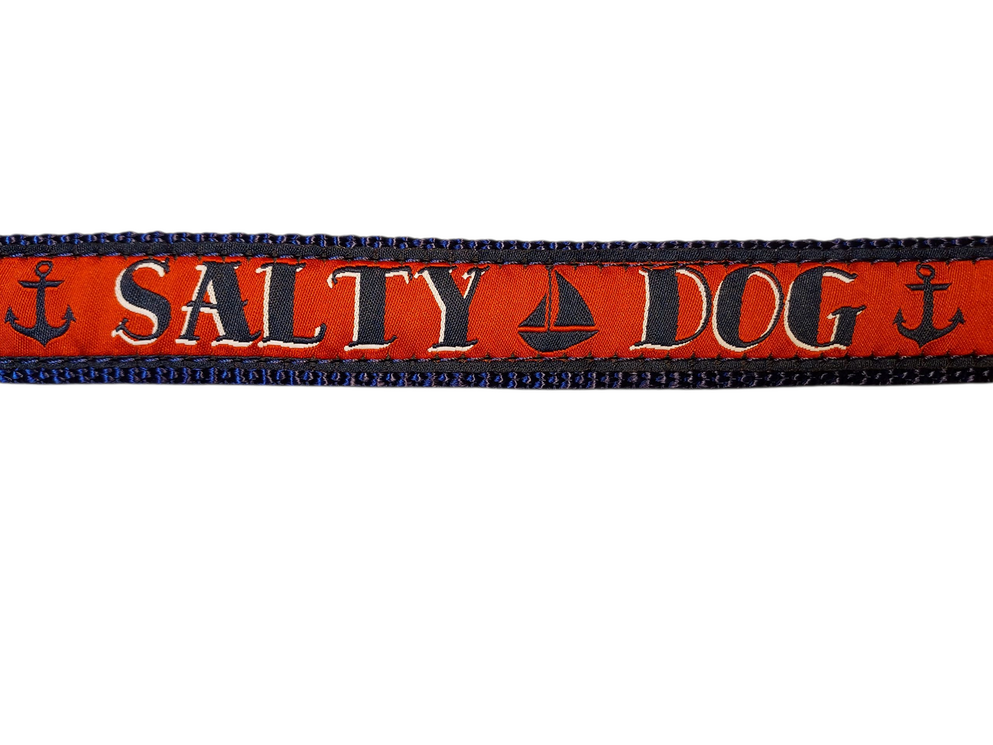 1” x 6ft Ribbon Dog Leash – Salty Dogs