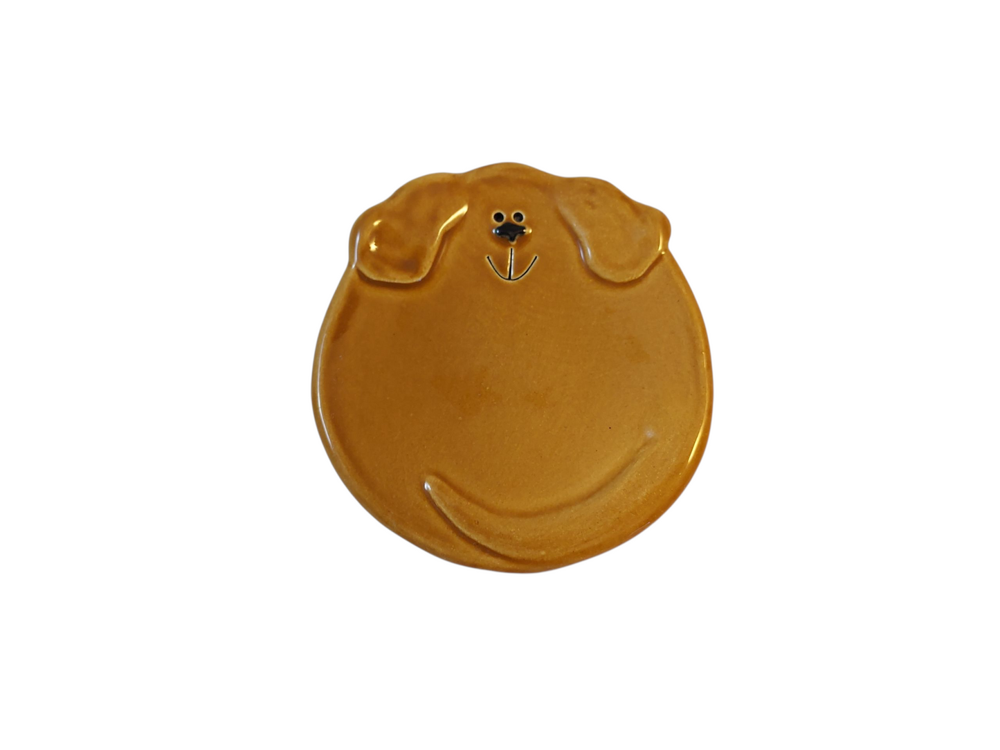 Dog Dish – SM – Solid Light Brown