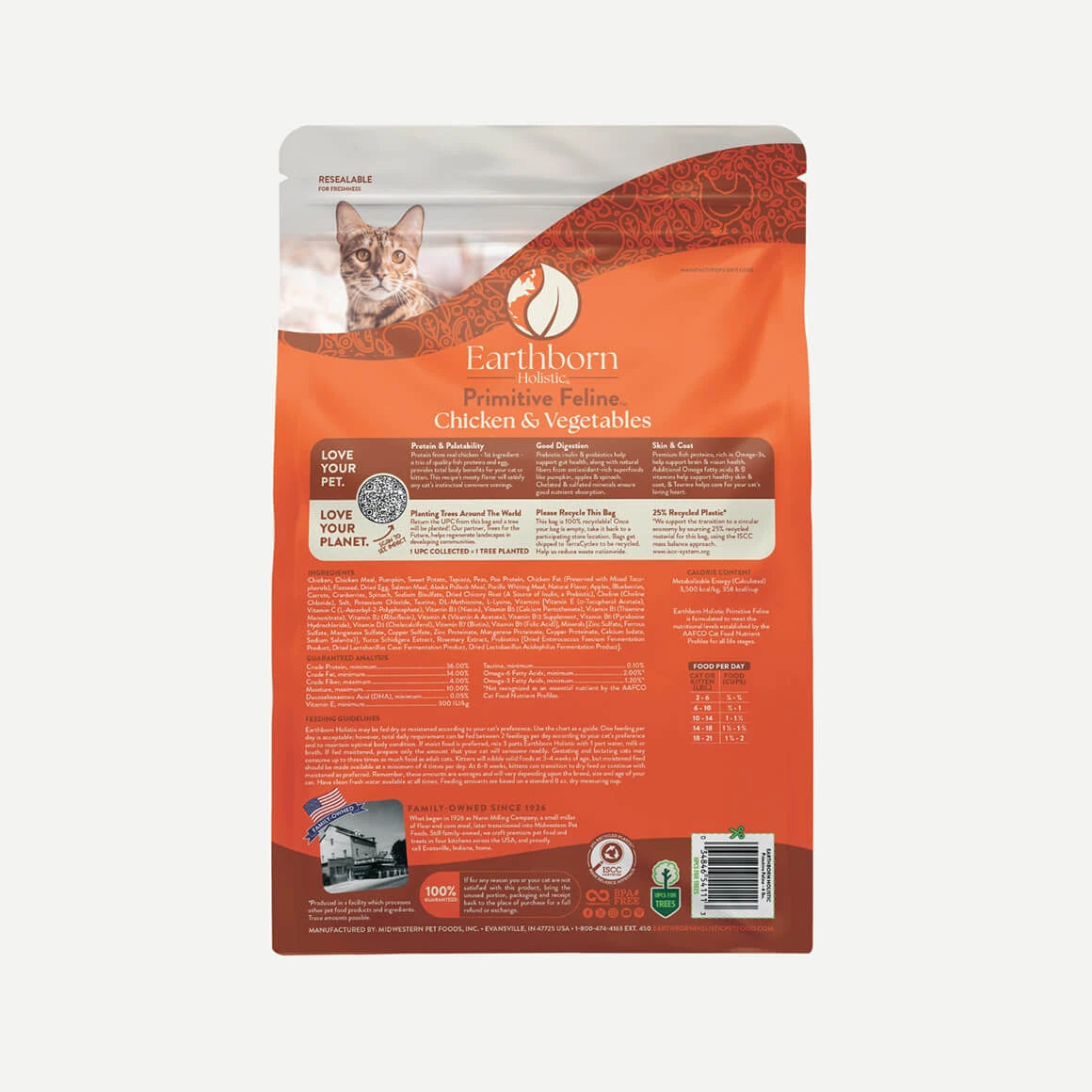 Earthborn Dry Cat Food - Primitive Feline