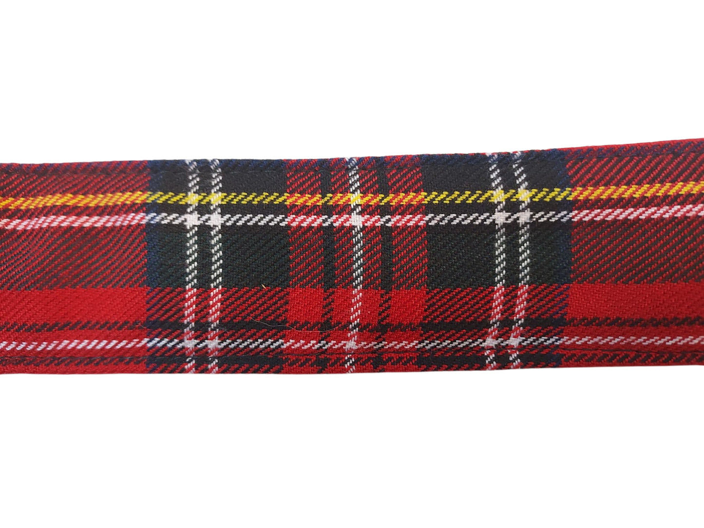 1” Ribbon Dog Collar – Scottish Tartan