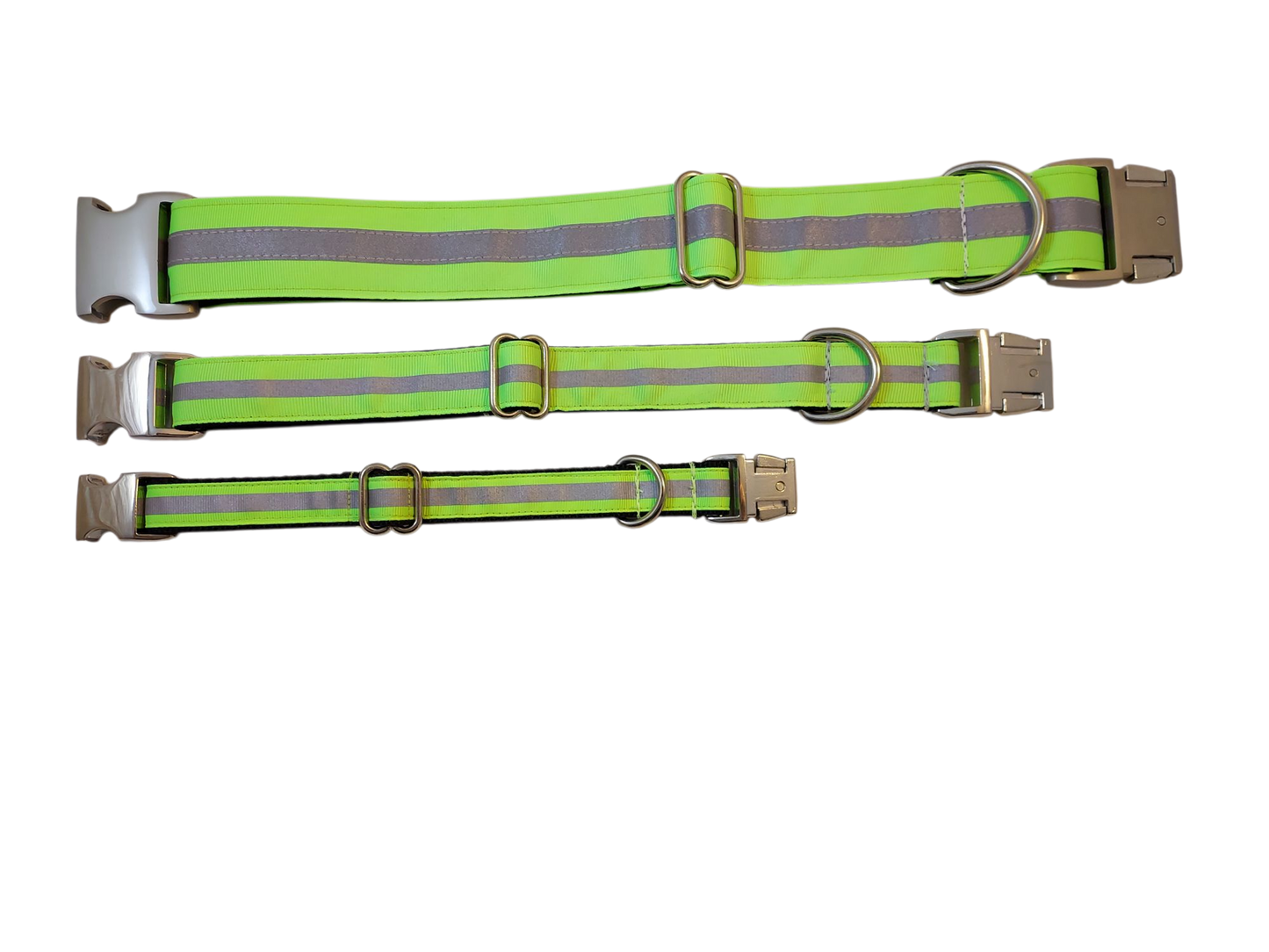 Lime Green Reflective Dog Collar
