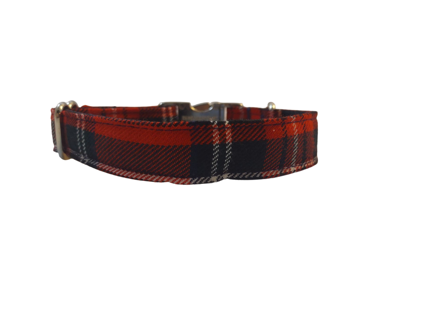 1” Ribbon Dog Collar – Scottish Tartan
