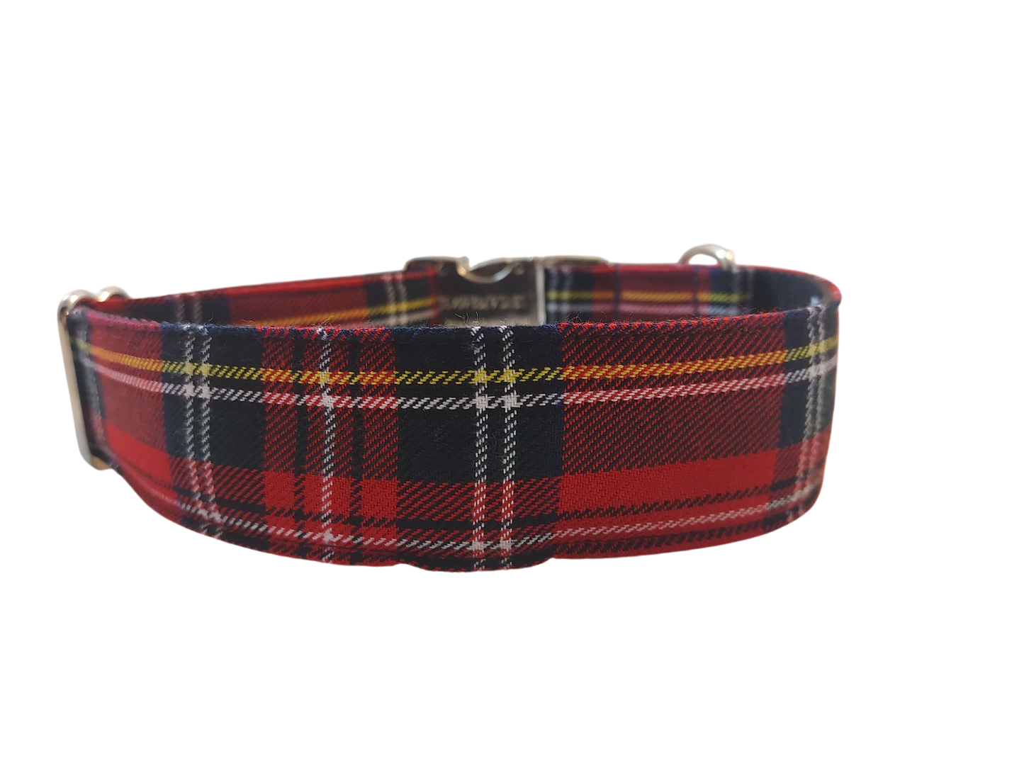 1.5” Ribbon Dog Collar – Scottish Tartan