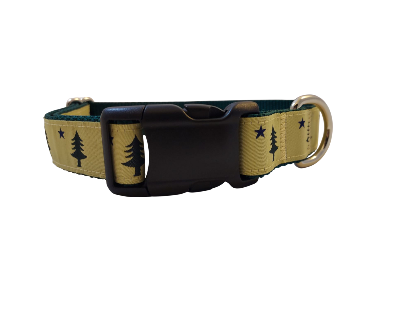 Ribbon Dog Collar – Original Maine Flag