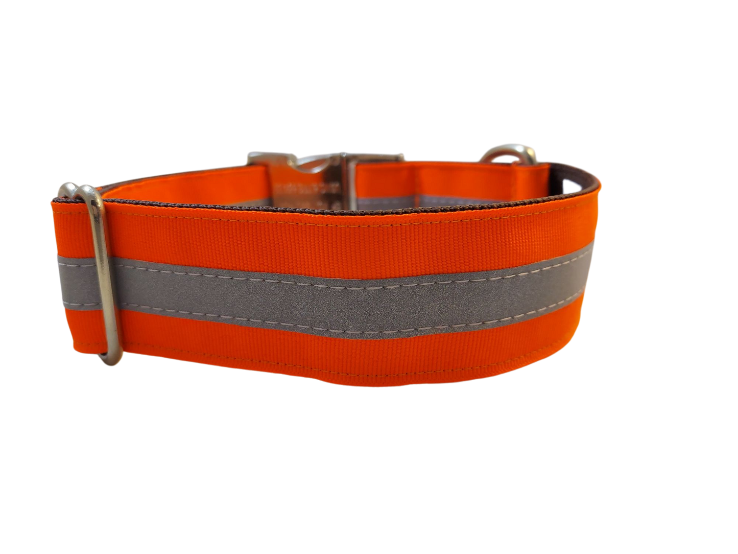 Blaze Orange Reflective Dog Collar