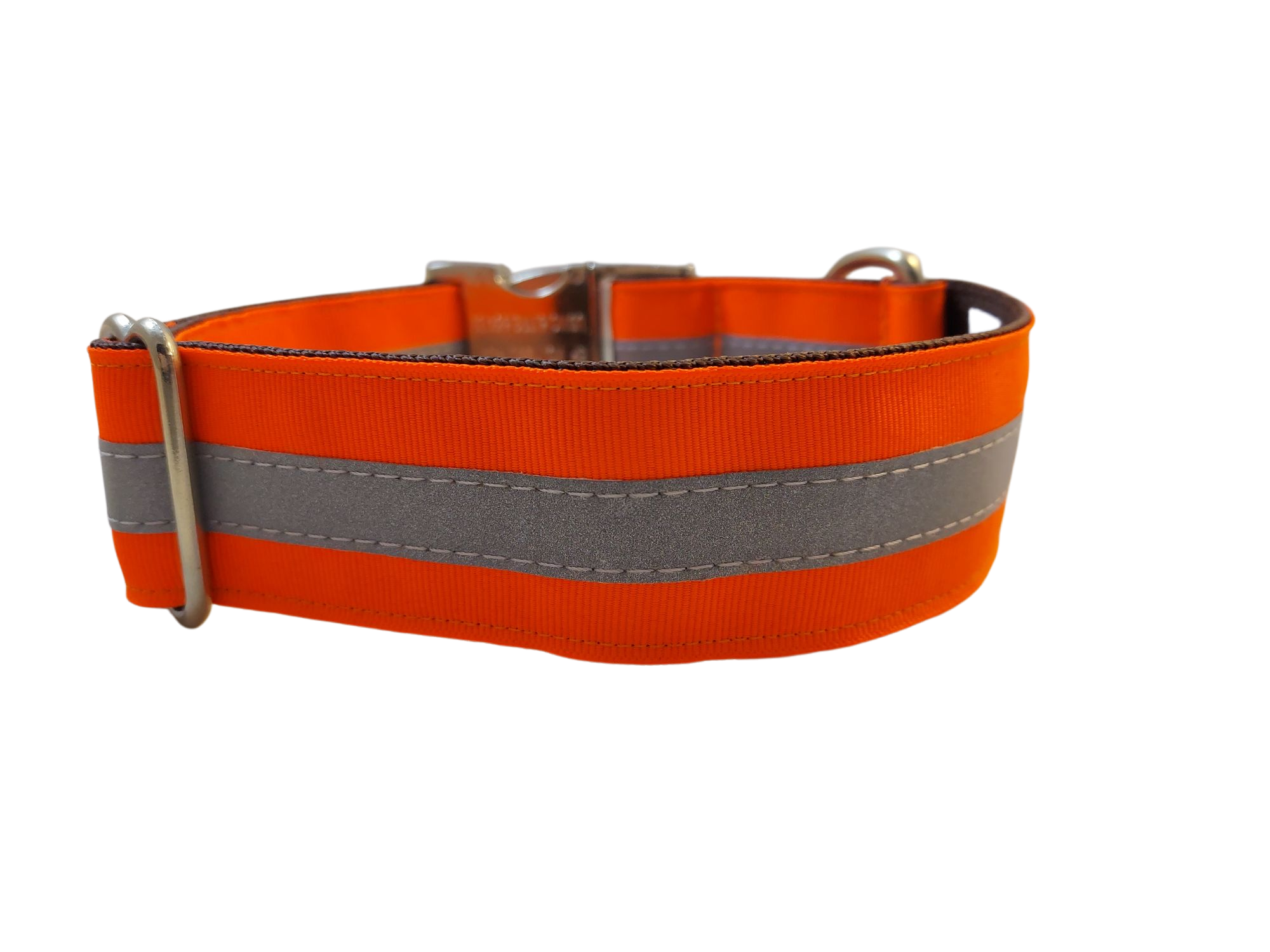 Blaze Orange Reflective Dog Collar
