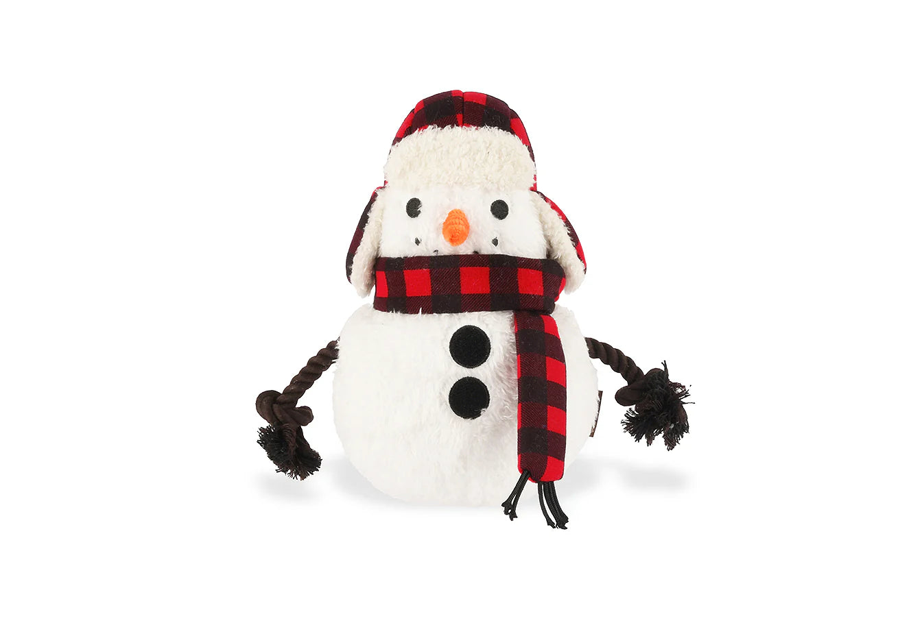 Stuffed Dog Toy - Snowman