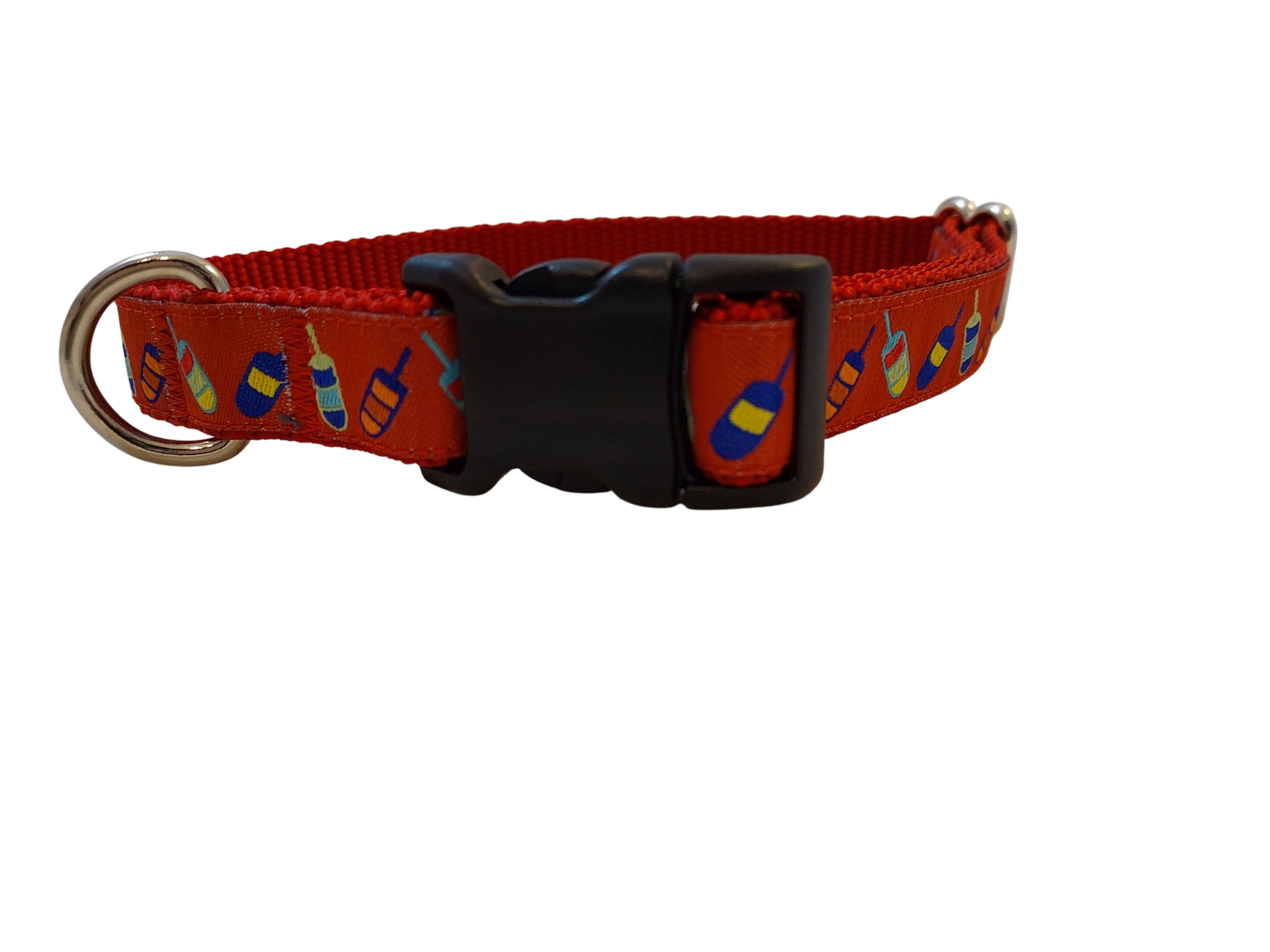 Ribbon Dog Collar – Red Buoys