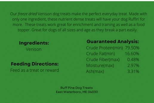 Freeze-Dried Venison - 2.5oz