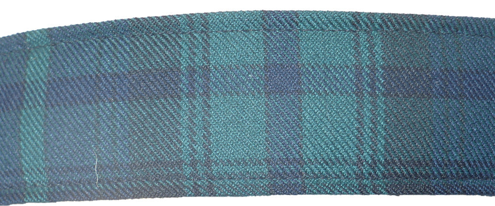 3/4” Ribbon Dog Collar – Black Watch Tartan – SM (Discontinued)