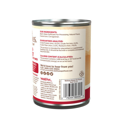 Wellness Dog Food Topper - 95% Beef - 13.2oz