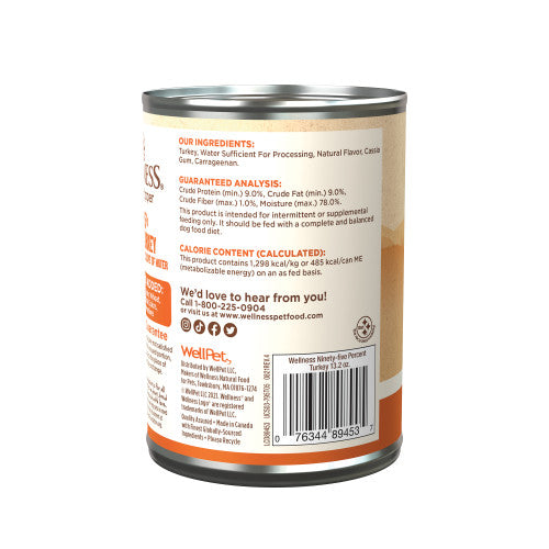 Wellness Dog Food Topper - 95% Turkey - 13.2oz