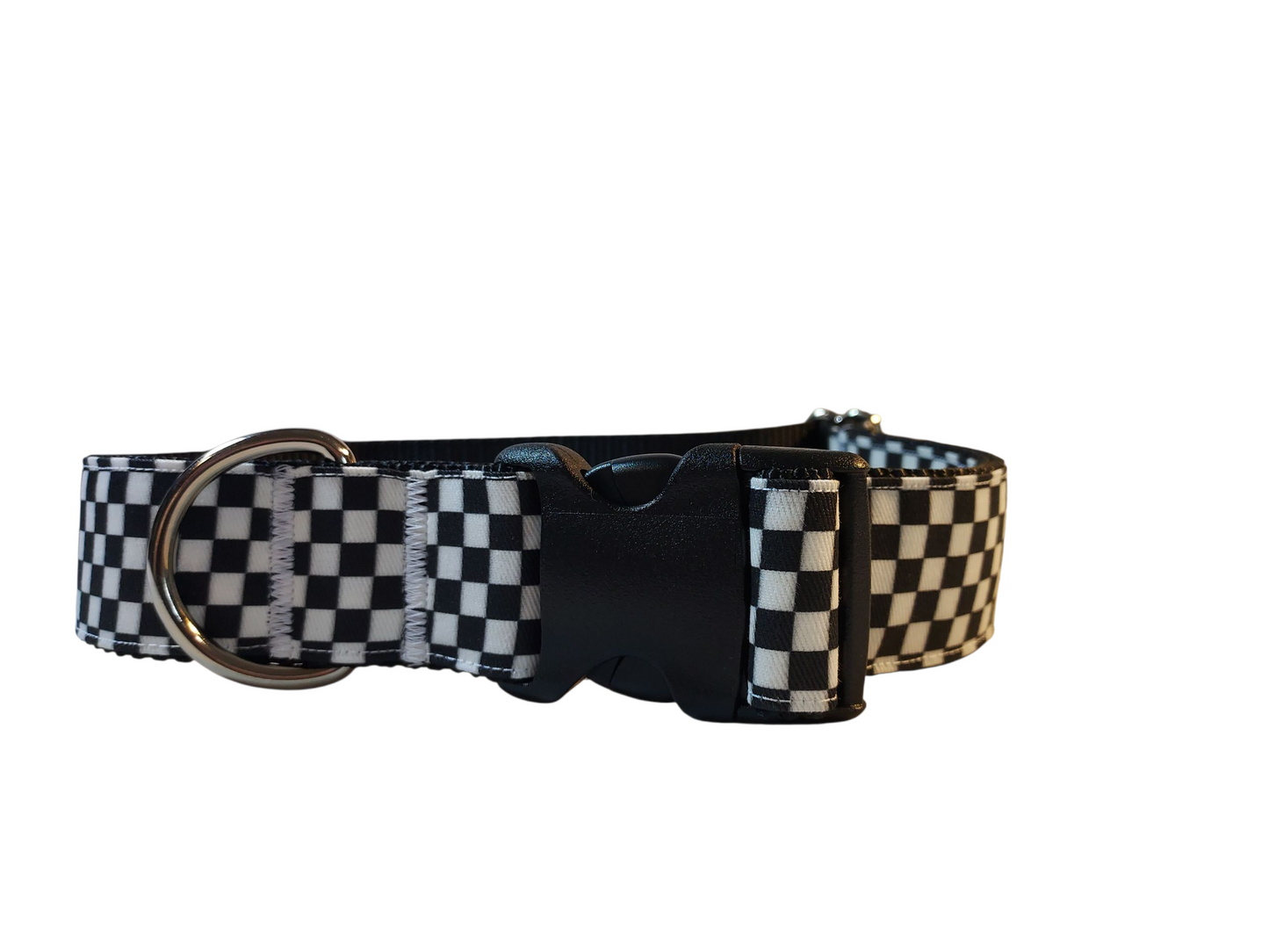 Ribbon Dog Collar – Checkerboard