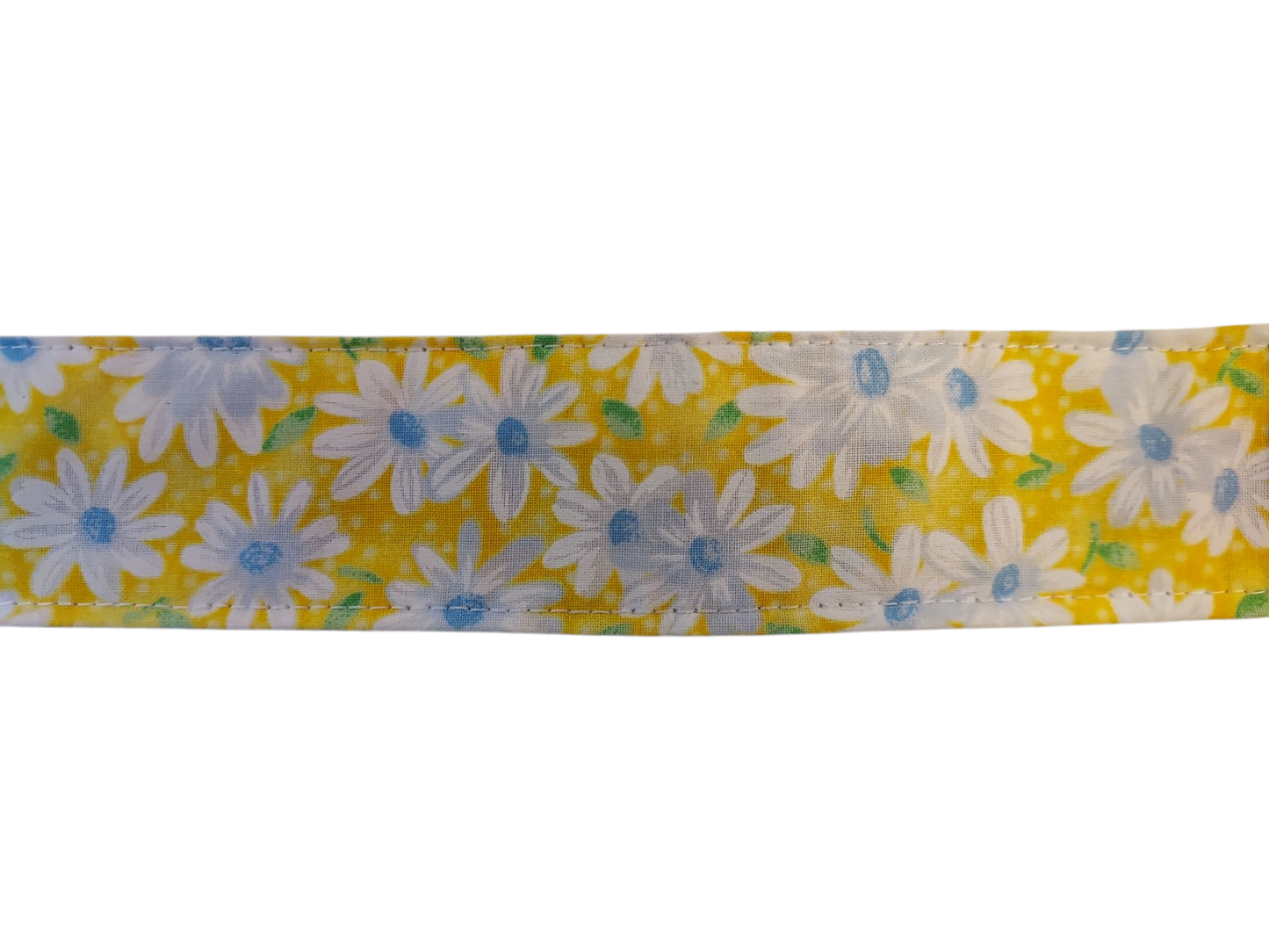 1” Ribbon Dog Collar – Daisy, Yellow