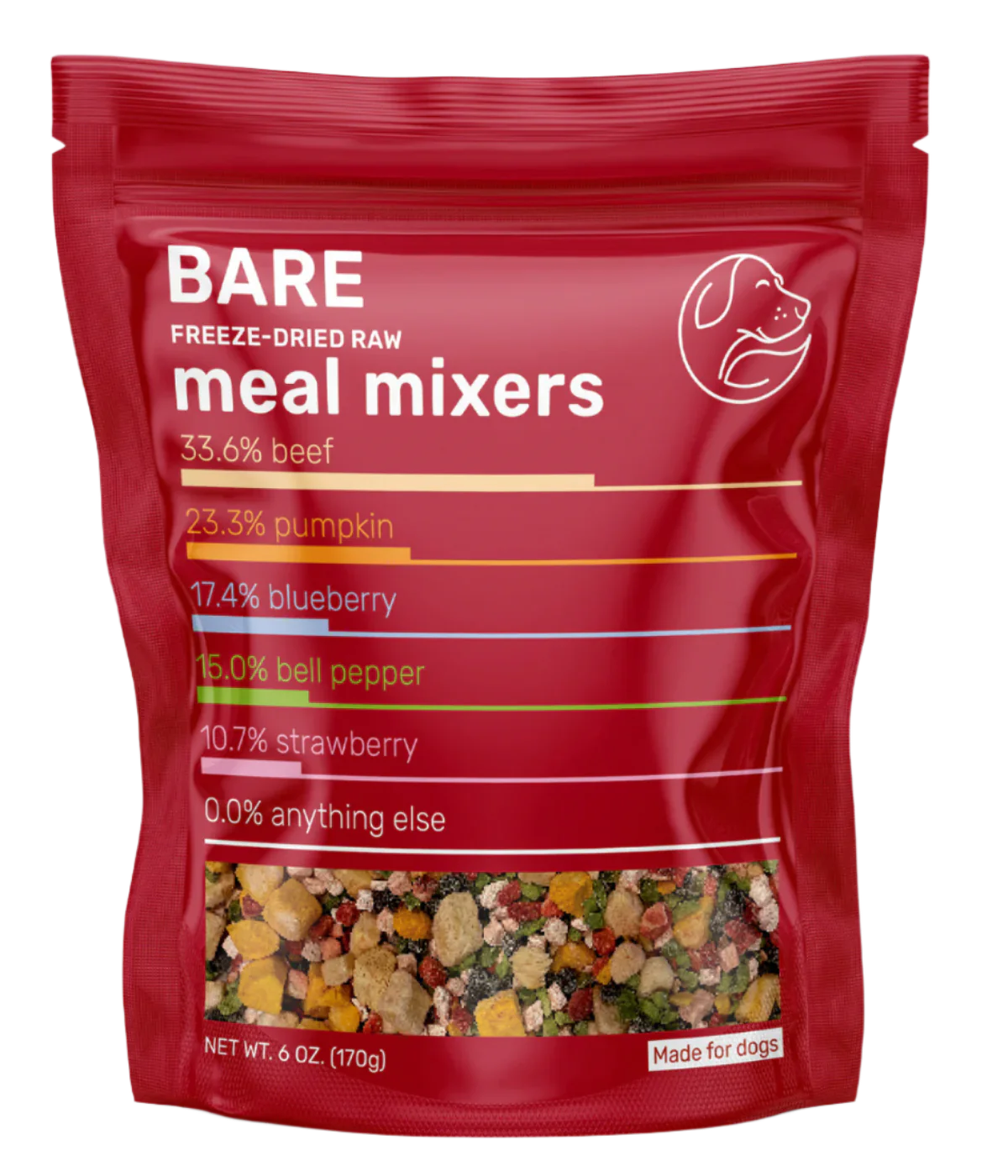 Bare Meal Mixers – Dog Food Topper – Beef – 6oz