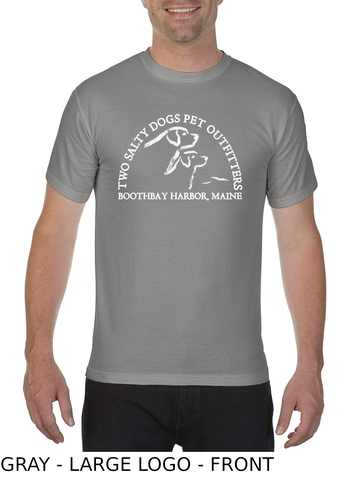 Short Sleeve T-Shirt - Two Salty Dogs Logo