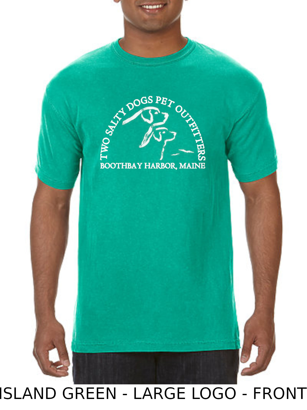 Short Sleeve T-Shirt - Two Salty Dogs Logo