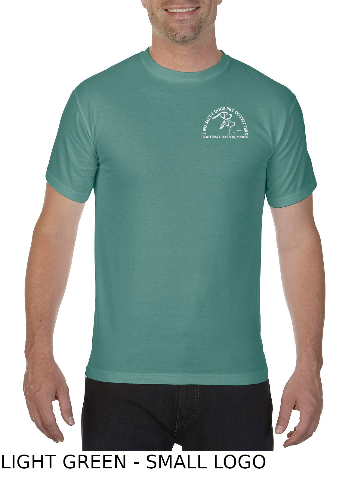 Short Sleeve T-Shirt - Two Salty Dogs Logo