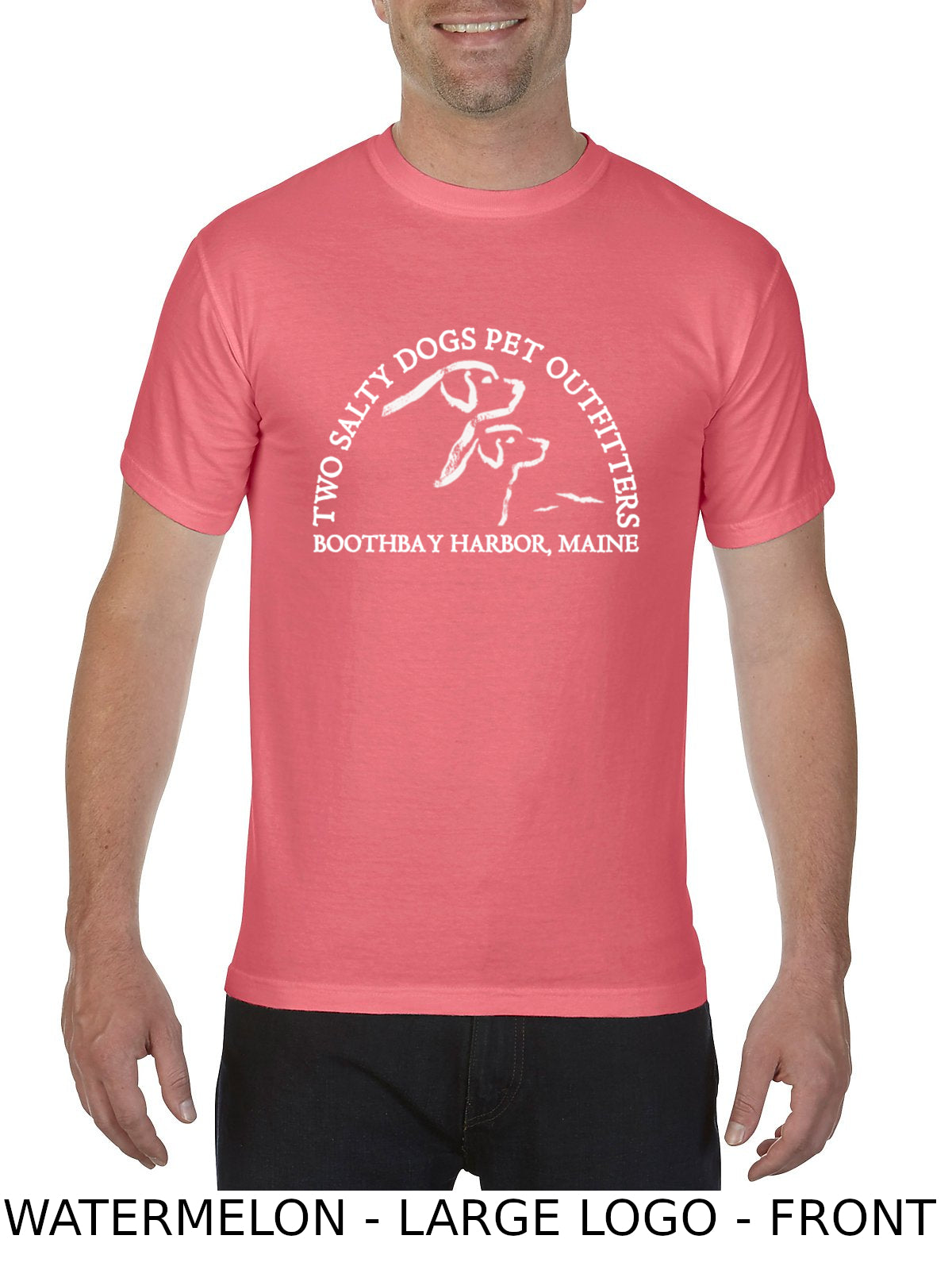 Short Sleeve T-Shirt - Two Salty Dogs Logo