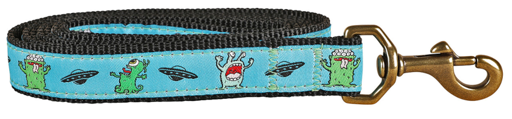 1” x 6ft Ribbon Dog Leash – Aliens