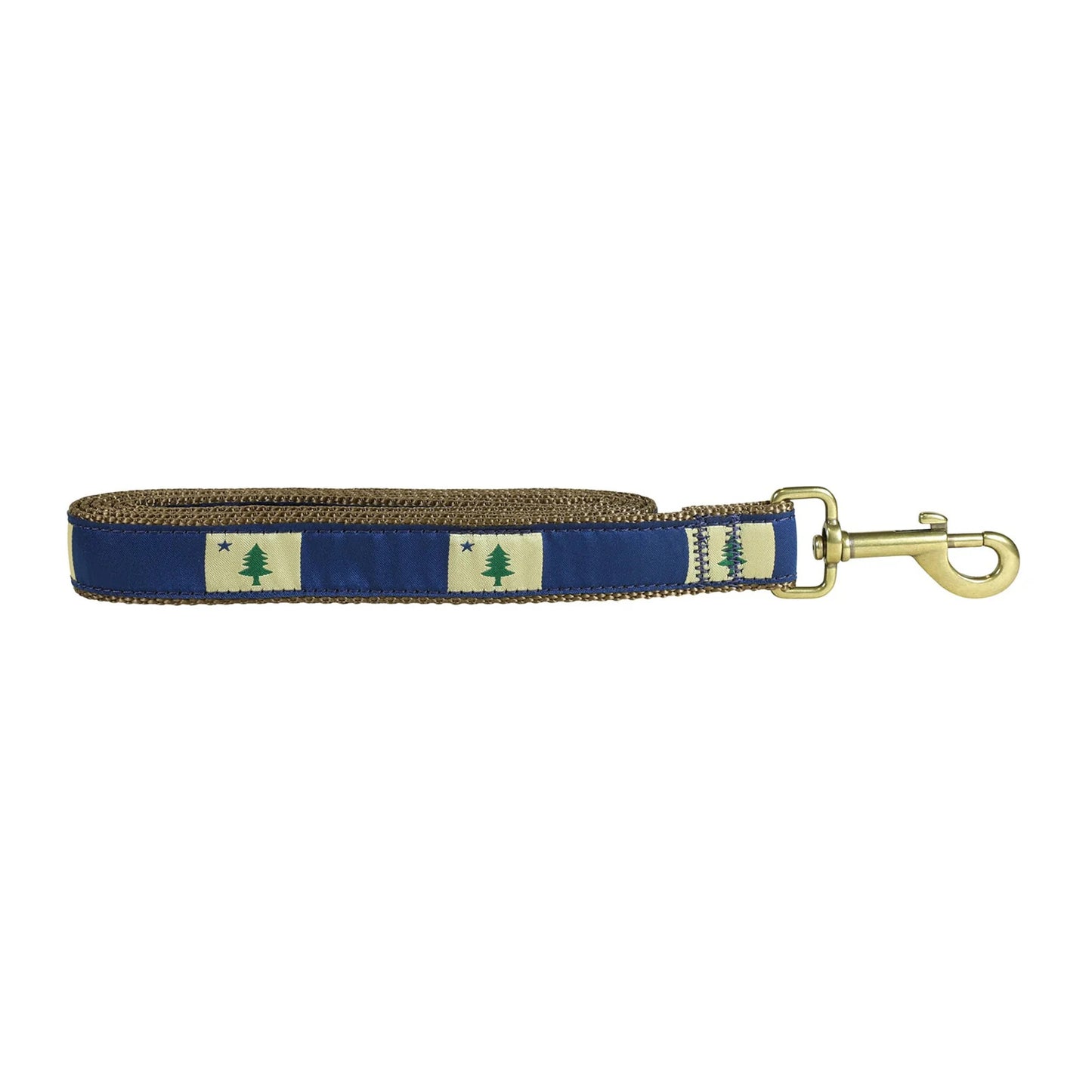 1.25” x 6ft Ribbon Dog Leash – 1820/1901 Maine Flag