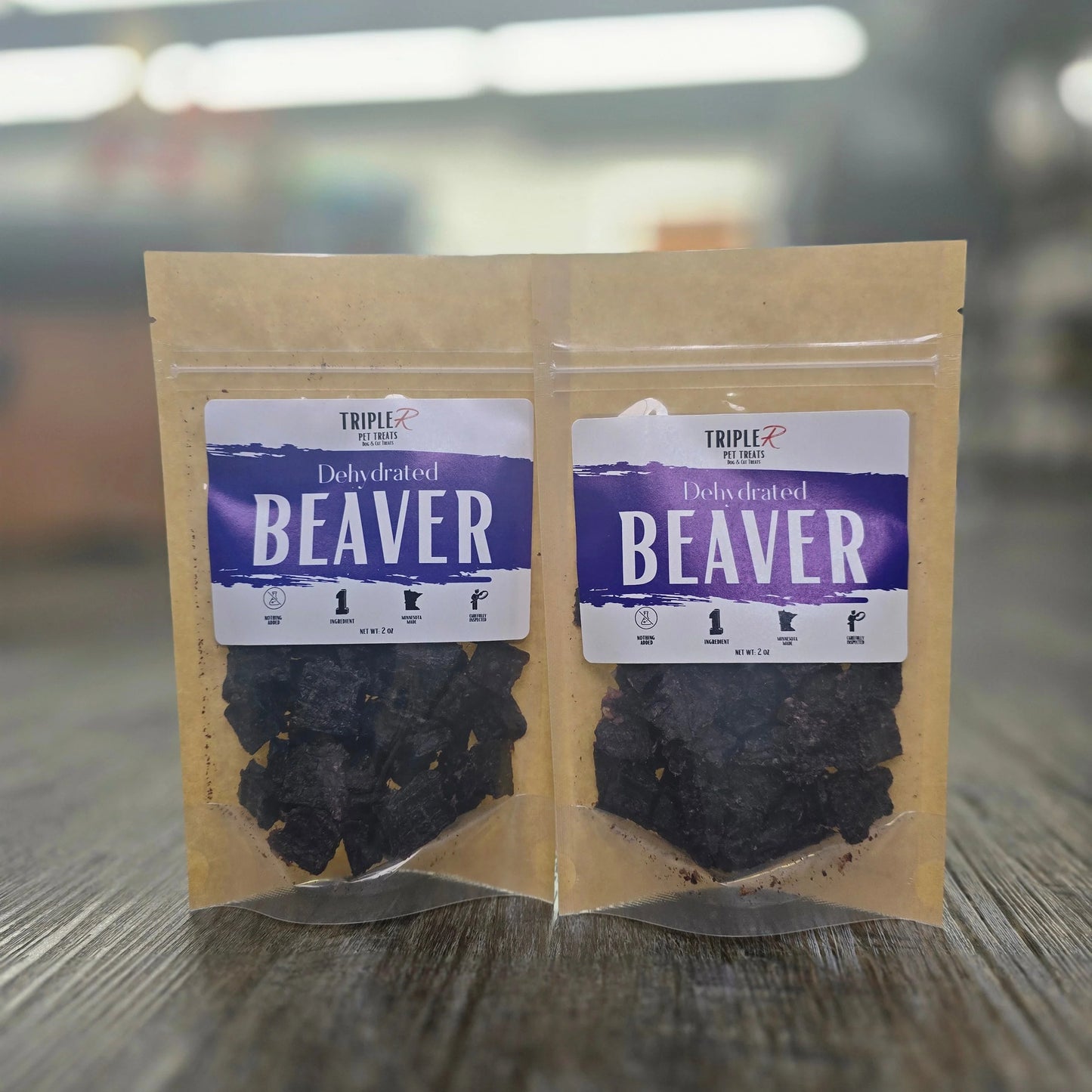 Dehydrated Beaver Dog Treats - 2oz