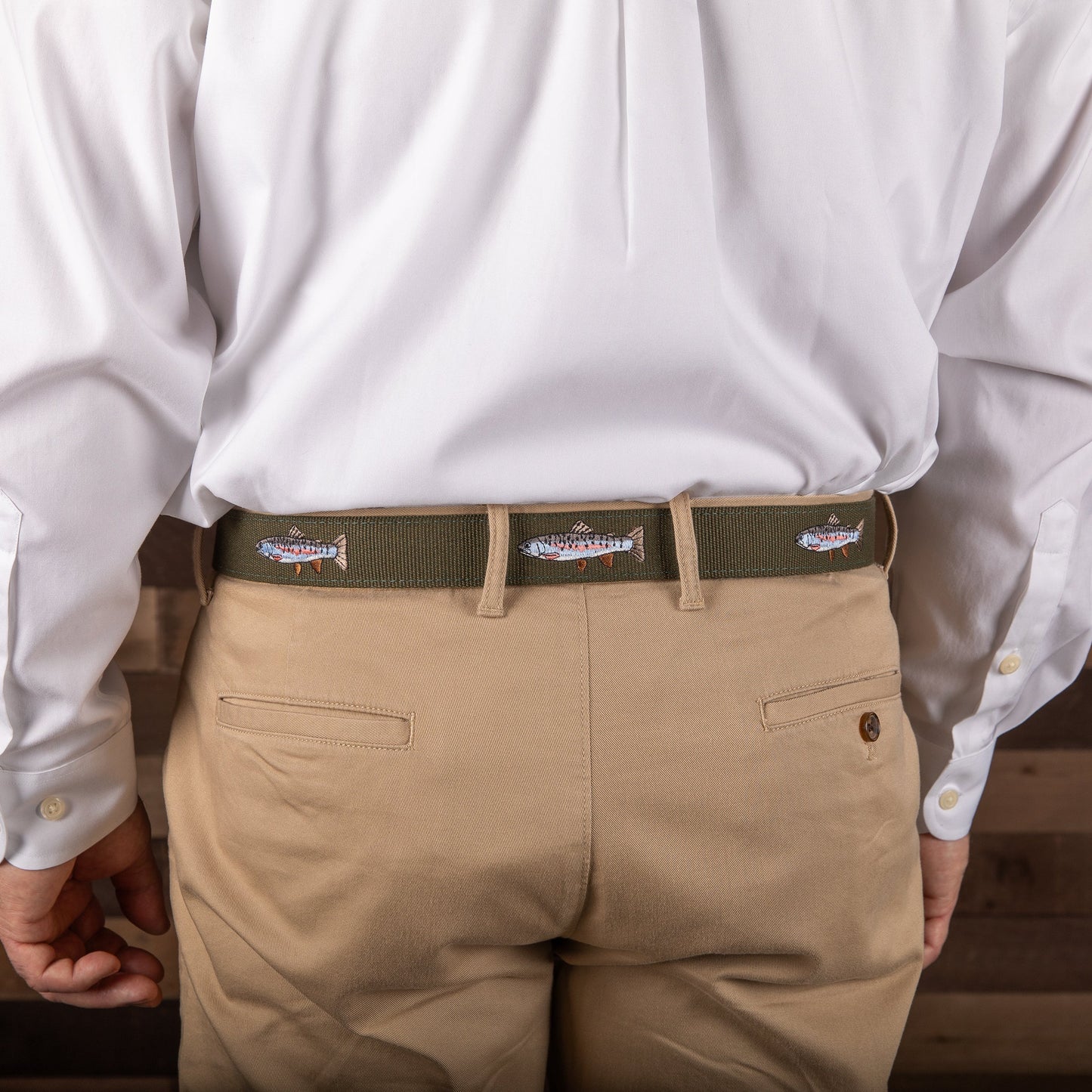 Embroidered Belt - Trout