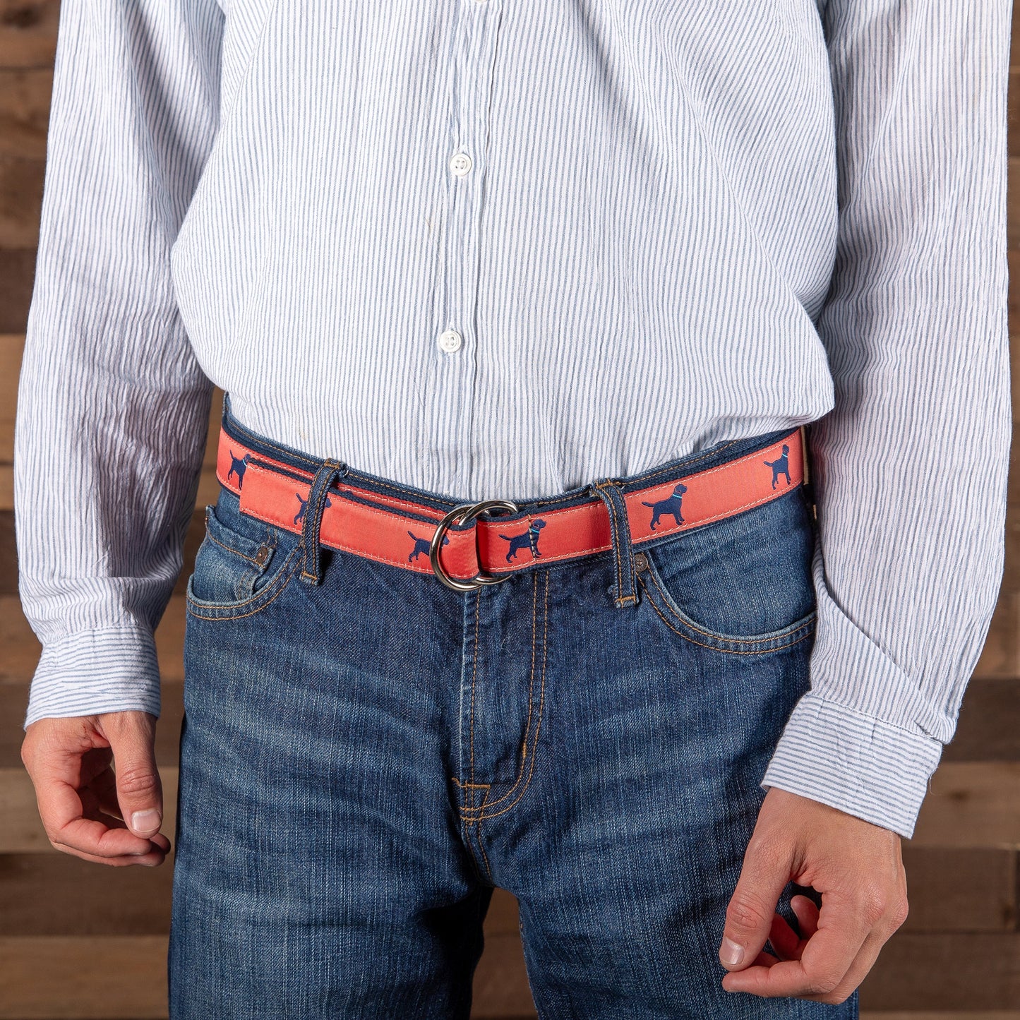 D-Ring Belt - Labrador Retriever - Red