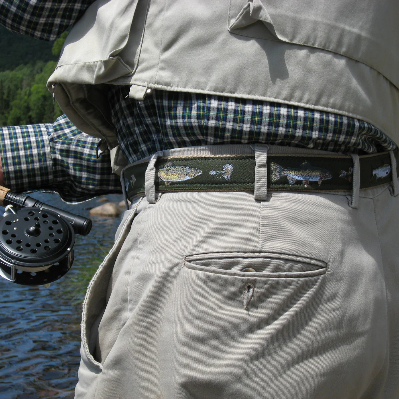 D-Ring Belt - Freshwater Fish & Flies