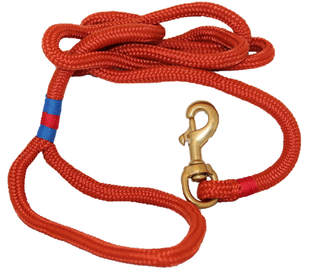 6ft Nautical Rope Dog Leash – Pumpkin