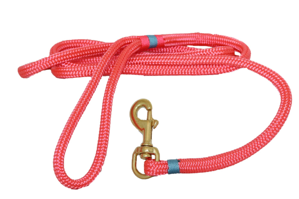 6ft Nautical Rope Dog Leash – Watermelon